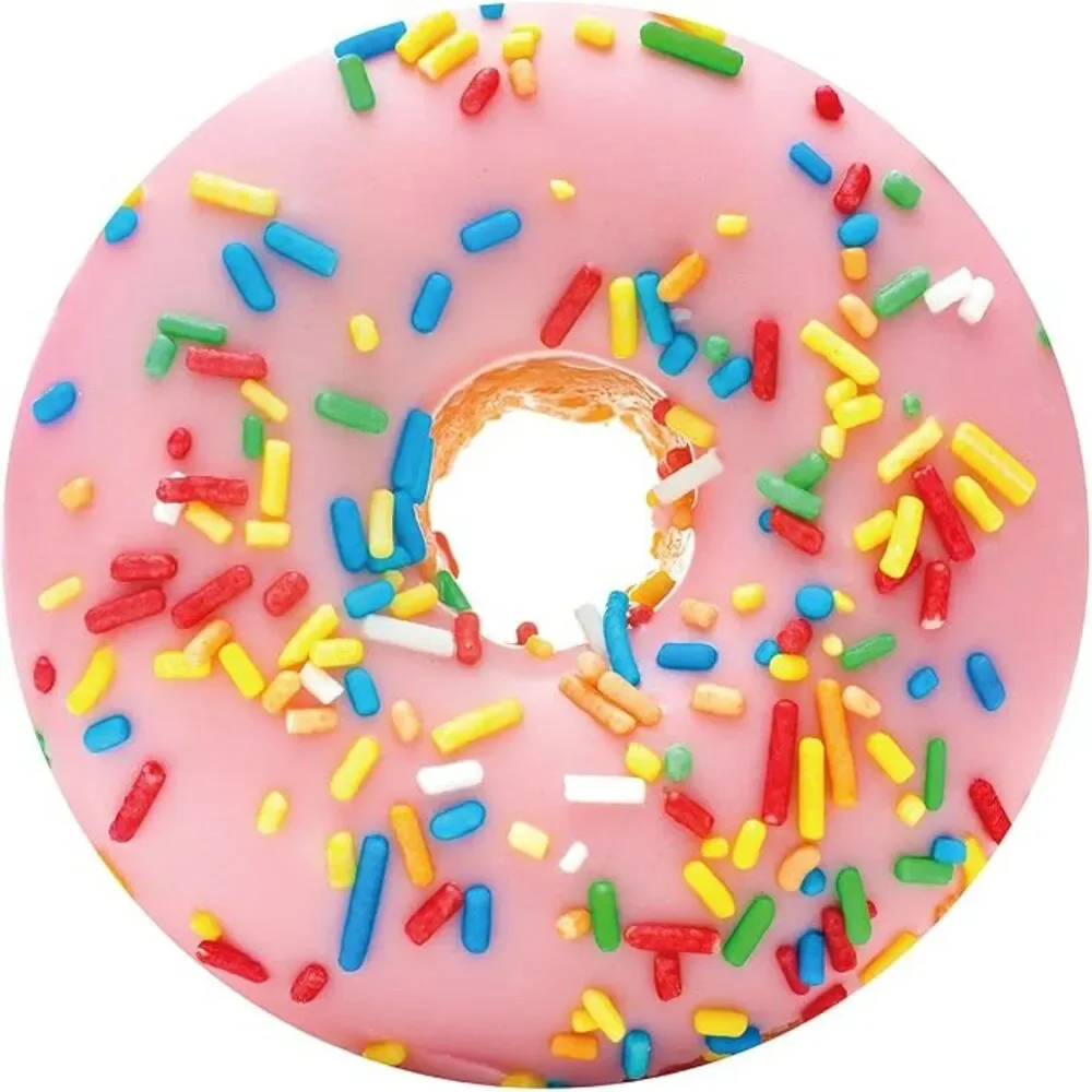 Donut w sprinkles round throw blanket 71